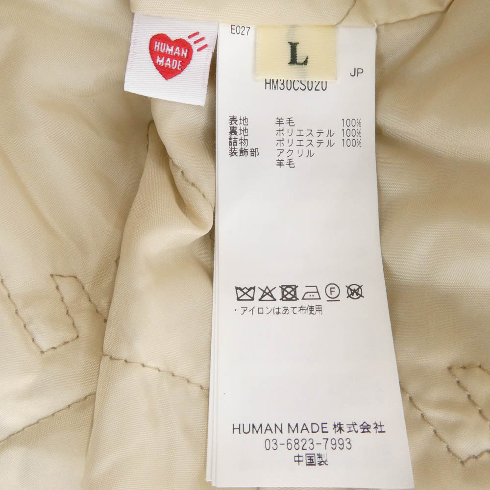 HUMAN MADE ヒューマンメイド 25AW HM30CS020 ZIP-UP KNIT JACKET ロゴ