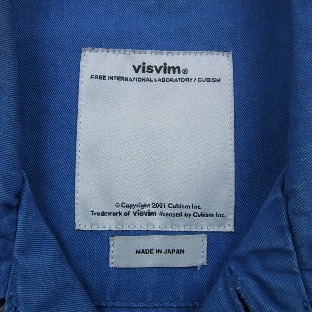 VISVIM ビズビム 14SS 0114105013035 Caf Combat Jacket コンバット ジャケット インディゴブルー系 2【中古】