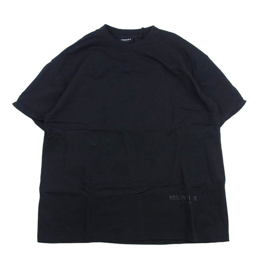 FEAR OF GOD フィアオブゴッド ESSENTIALS エッセンシャルズ リフレクティブ ロゴ バックプリント 半袖 Tシャツ ブラック系 L【中古】