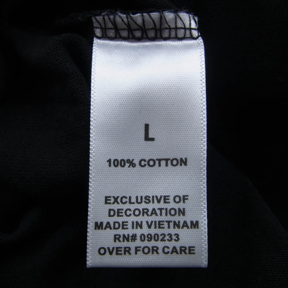 FEAR OF GOD フィアオブゴッド ESSENTIALS エッセンシャルズ リフレクティブ ロゴ バックプリント 半袖 Tシャツ ブラック系 L【中古】