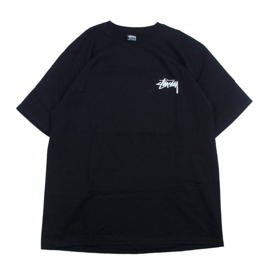 STUSSY ステューシー STOCK DOG TEE ストック ロゴ ドッグ プリント 半袖 Tシャツ ブラック系 L【中古】