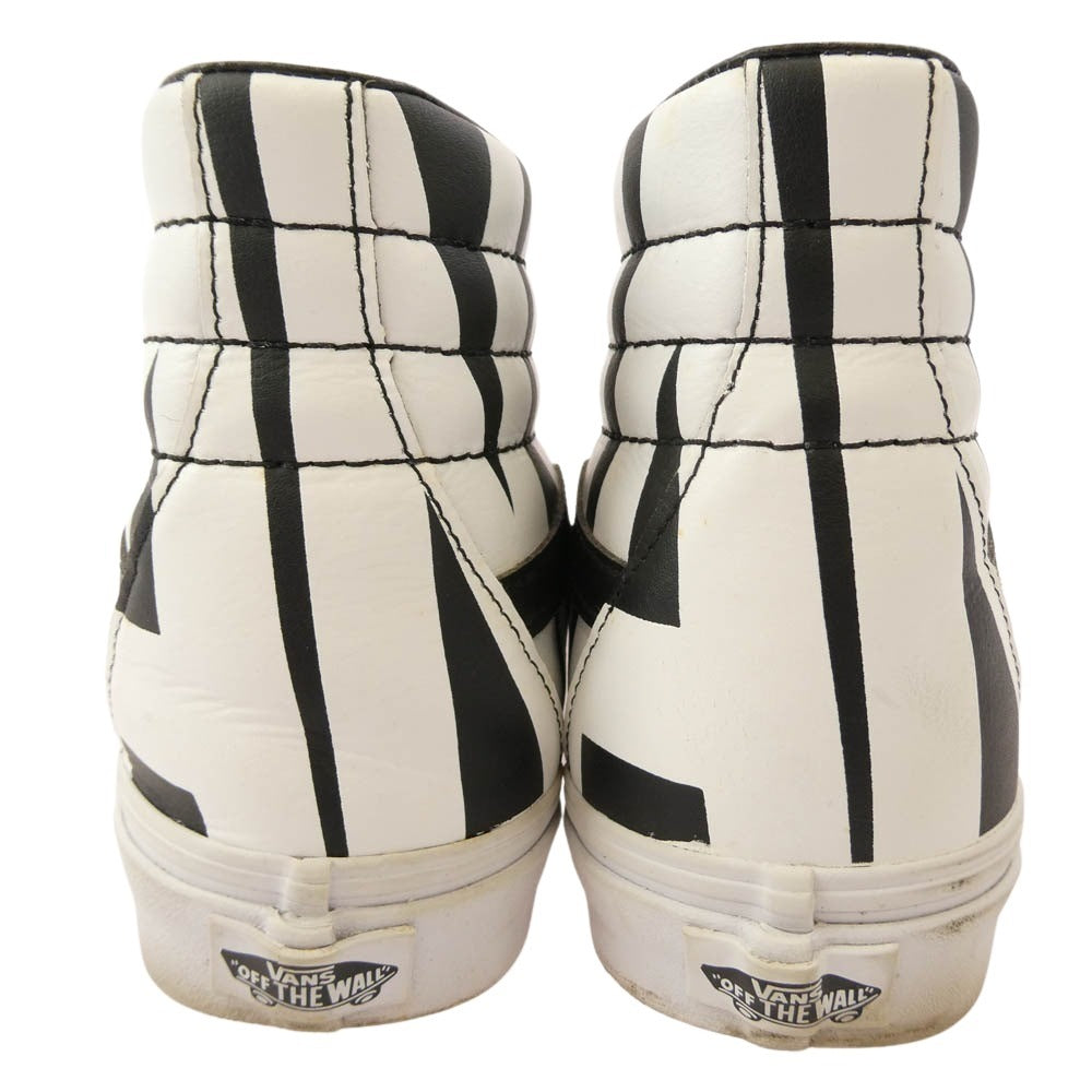 VANS バンズ SK8 HI BIG LOGO スケートハイ ビッグロゴ ハイカット スニーカー ブラック系 ホワイト系 26cm【中古】