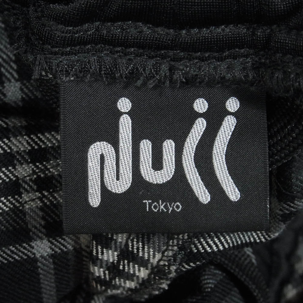 ヌル トウキョウ NULL-039EX NULL DATE CHECK -GREY CHECK チェック パンツ ブラック系 S【中古】