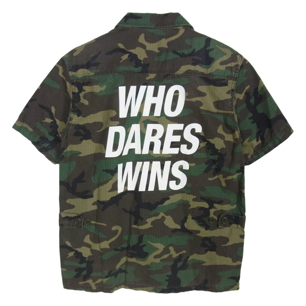 NEIGHBORHOOD ネイバーフッド 171SPNH-SHM02 BDU/C-SHIRT.SS S カモフラ 半袖 シャツ カーキ系 S【中古】