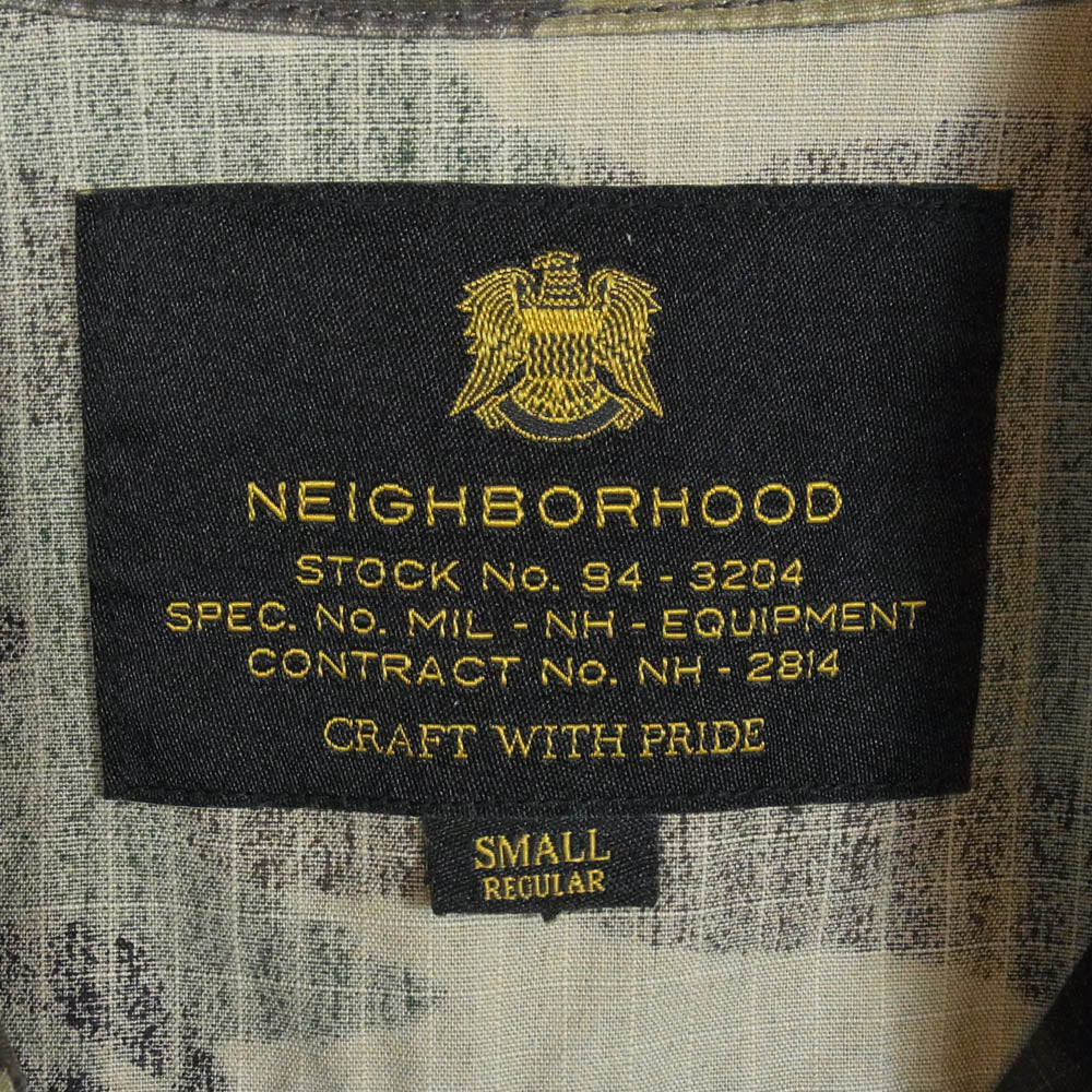 NEIGHBORHOOD ネイバーフッド 171SPNH-SHM02 BDU/C-SHIRT.SS S カモフラ 半袖 シャツ カーキ系 S【中古】