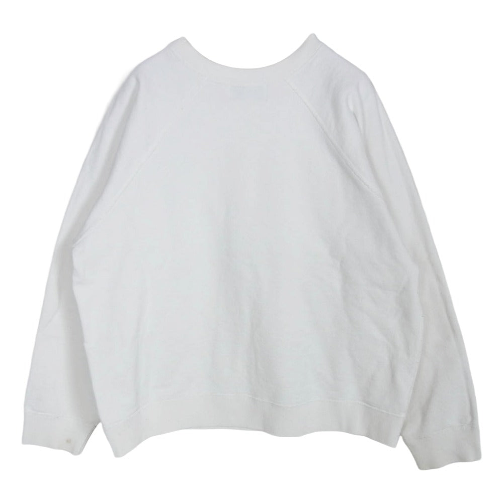 WEIRDO ウィアード WRD-21-AW-14 ZANY EYE CREW NECK SWEAT アイ プリント クルーネック スウェット ホワイト系 M【中古】