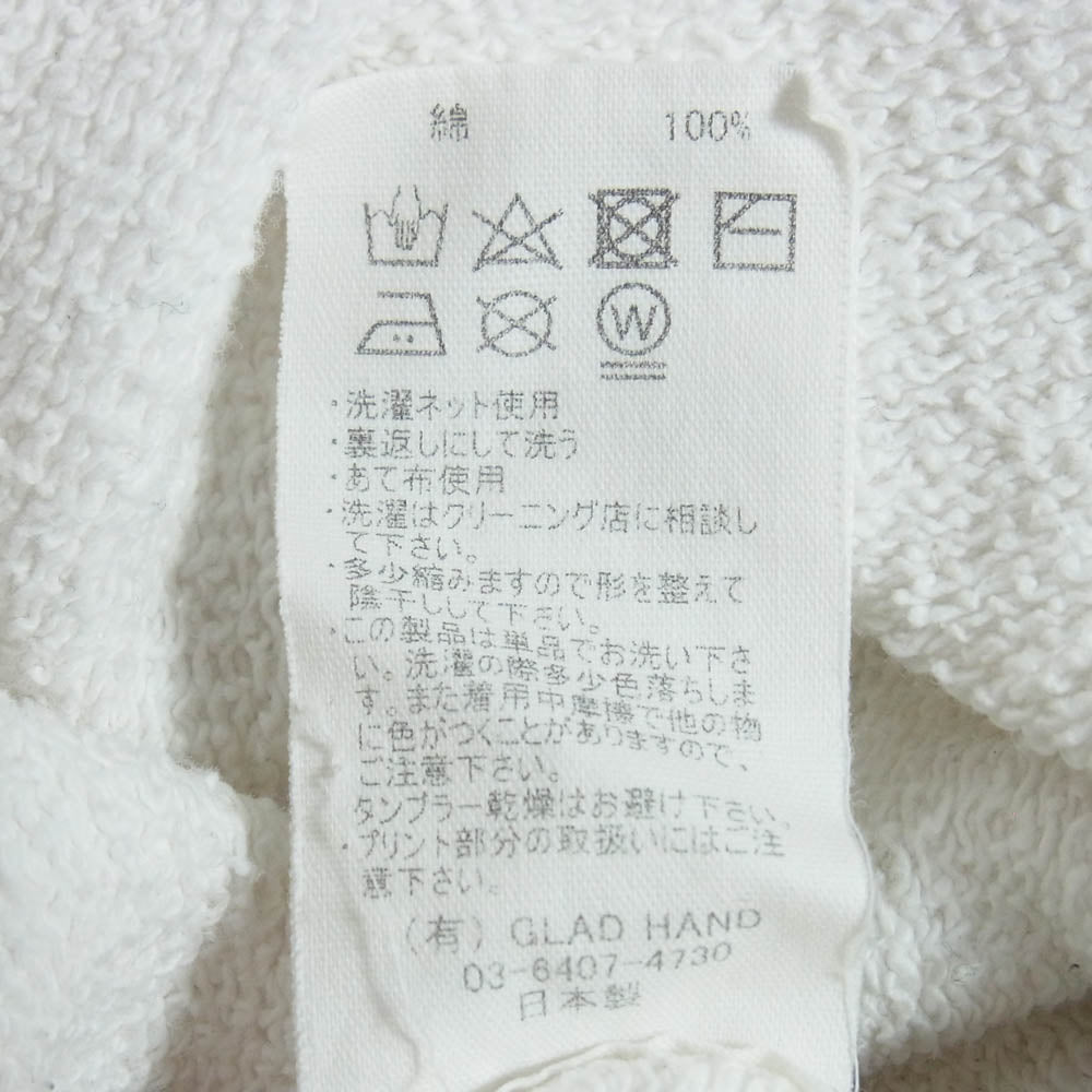WEIRDO ウィアード WRD-21-AW-14 ZANY EYE CREW NECK SWEAT アイ プリント クルーネック スウェット ホワイト系 M【中古】