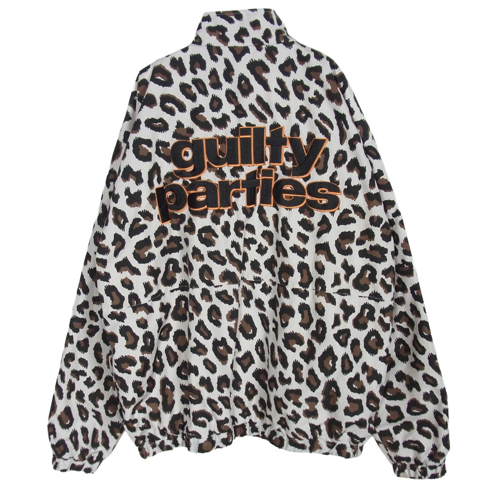 WACKO MARIA ワコマリア 23SS-WMO-TJ06 LEOPARD TRACK JACKET レオパード ナイロン トラックジャケット ホワイト系 M【中古】