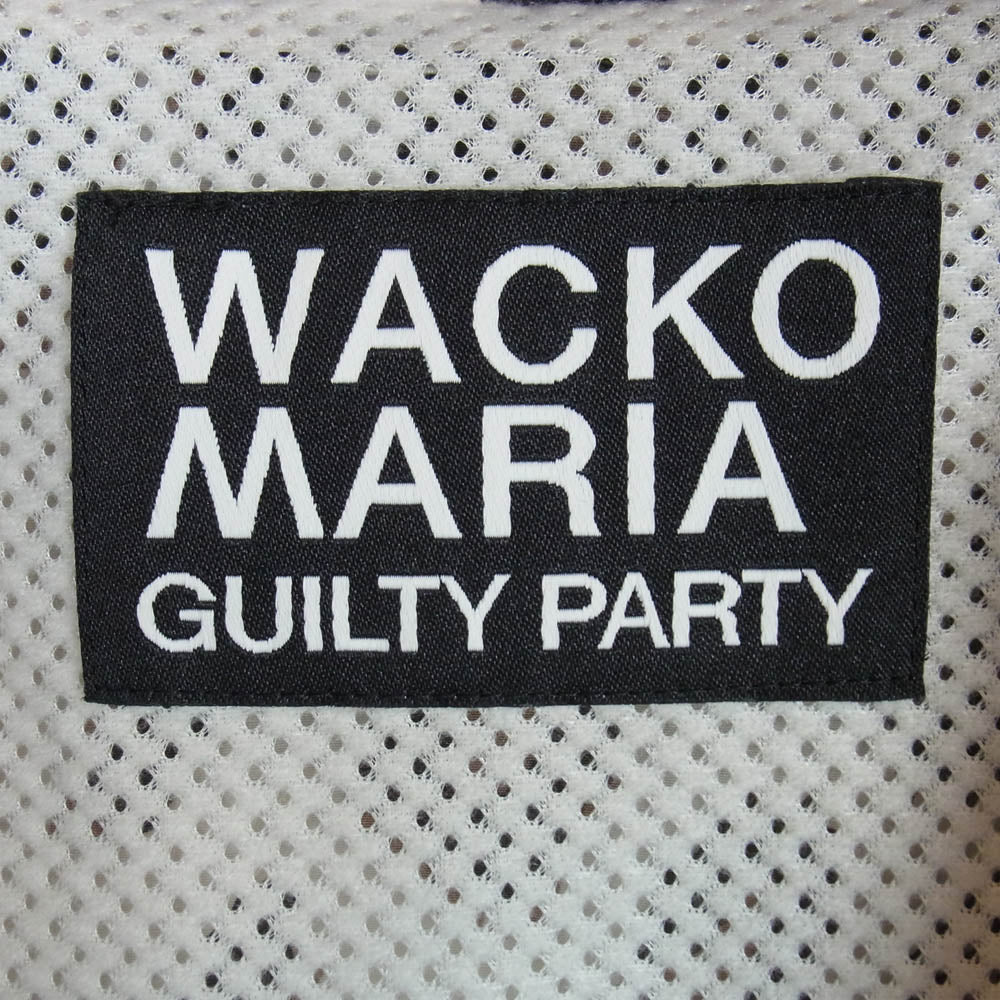 WACKO MARIA ワコマリア 23SS-WMO-TJ06 LEOPARD TRACK JACKET レオパード ナイロン トラックジャケット ホワイト系 M【中古】