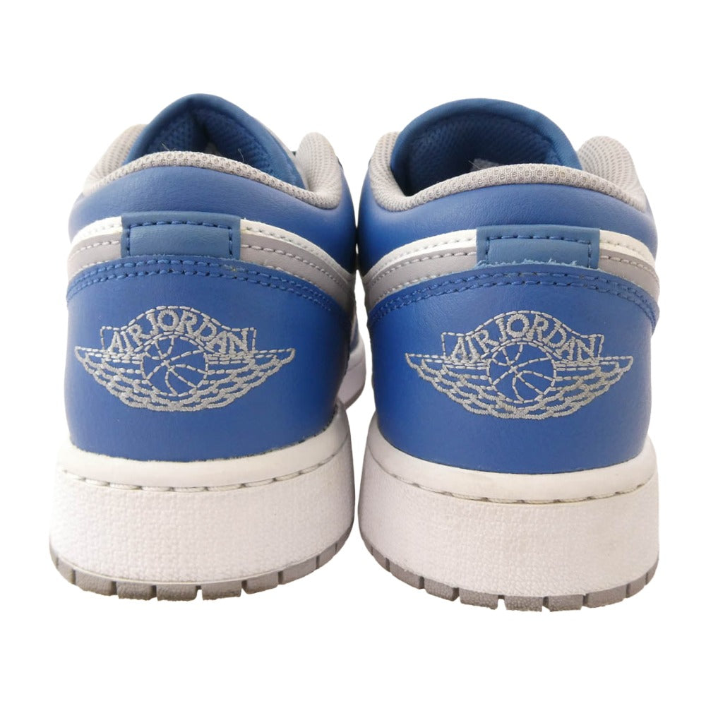 NIKE AIR JORDAN ナイキ ジョーダン 553560-412 GS Air Jordan 1 Low True Blue エアジョーダン1 ロー トゥルー ブルー ローカット スニーカー ブルー系 24.5cm【中古】