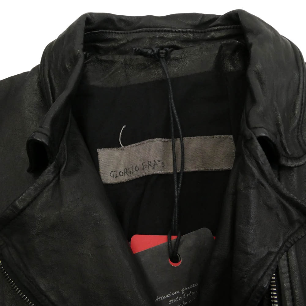 高級品 希少 GIORGIOBRATOジョルジオブラット ラム革 イタリア製 楽天市場】GIORGIO BRATO ジョルジオブラット ラムレザー ダブル