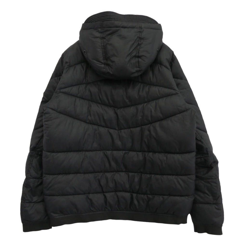 DIESEL ディーゼル フーデッド 中綿ジャケット ブラック系 L【中古】