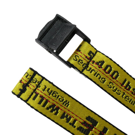 OFF-WHITE オフホワイト イーストランドタグ Classic Industrial Belt Yellow クラシック インダストリアル ベルト イエロー系 ブラック系【中古】