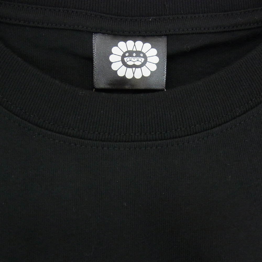 村上隆 もののけ京都 京セラ美術館 もののけフラワー ロンT 長袖 Tシャツ カットソー ブラック系 XL【美品】【中古】