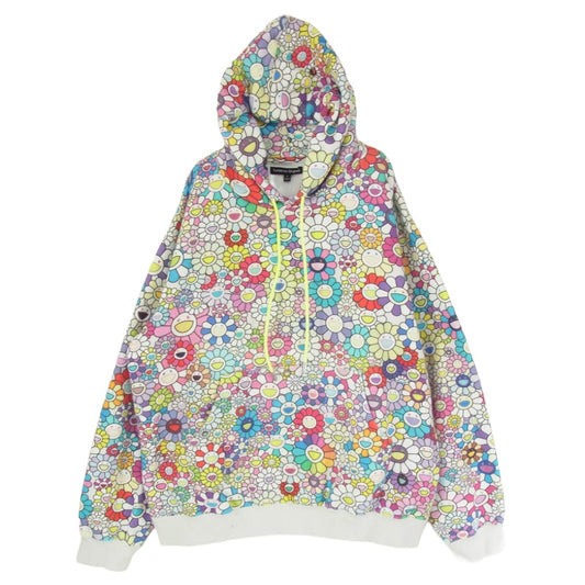 村上隆 × Tonari no Zingaro となりのジンガロ カイカイキキ FLOWER PARKER フラワー 総柄 パーカー マルチカラー系 L【中古】