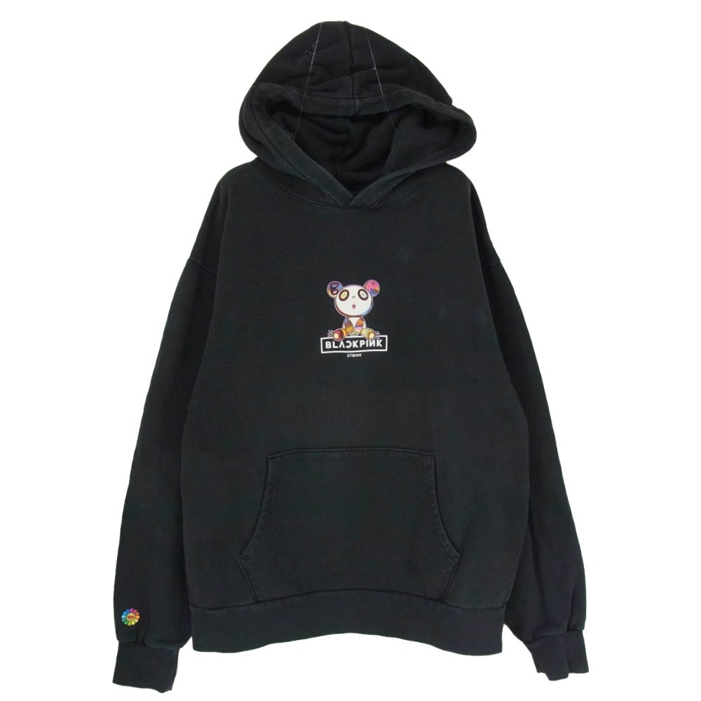 村上隆 x BLACK PINK Pandakashi Dreams Hoodie ブラックピンク パンダカシ ドリームス フーディー パーカー ブラック系 L【中古】