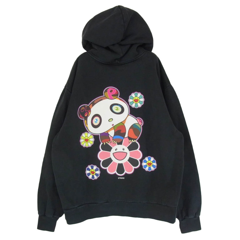 村上隆 x BLACK PINK Pandakashi Dreams Hoodie ブラックピンク パンダカシ ドリームス フーディー パーカー ブラック系 L【中古】