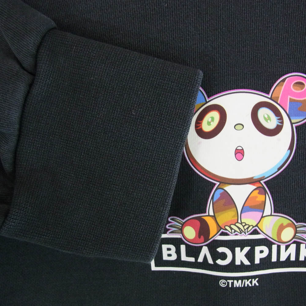 村上隆 x BLACK PINK Pandakashi Dreams Hoodie ブラックピンク パンダカシ ドリームス フーディー パーカー ブラック系 L【中古】