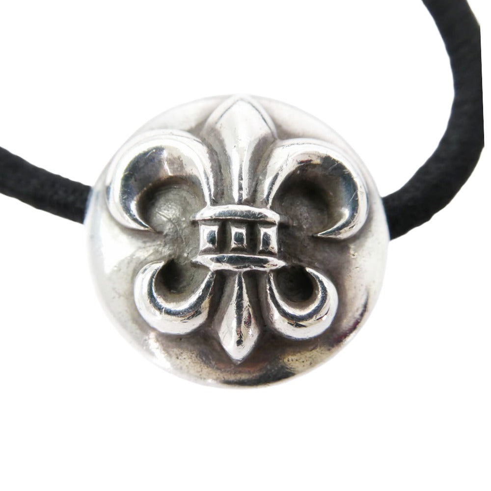 CHROME HEARTS クロムハーツ（原本無） HAIRBAND BSフレア ボタン ヘアゴム ヘアバンド シルバー コンチョ ブレスレット シルバー系 ブラック系【中古】