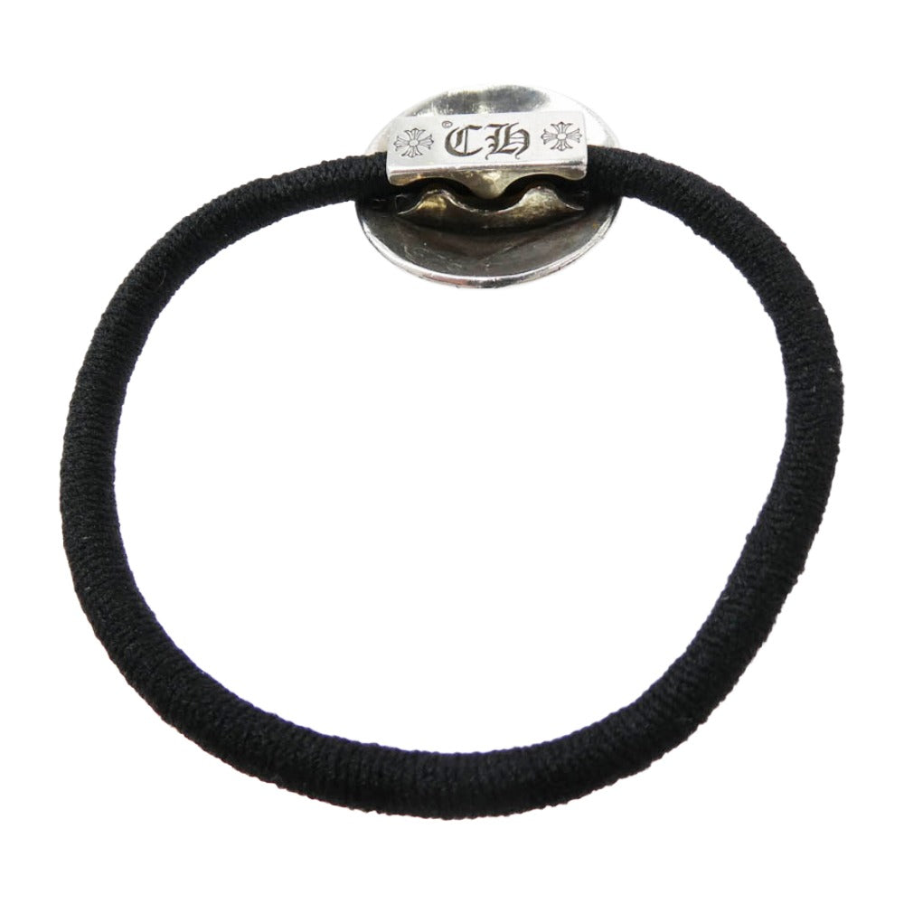 CHROME HEARTS クロムハーツ（原本無） HAIRBAND BSフレア ボタン ヘアゴム ヘアバンド シルバー コンチョ ブレスレット シルバー系 ブラック系【中古】