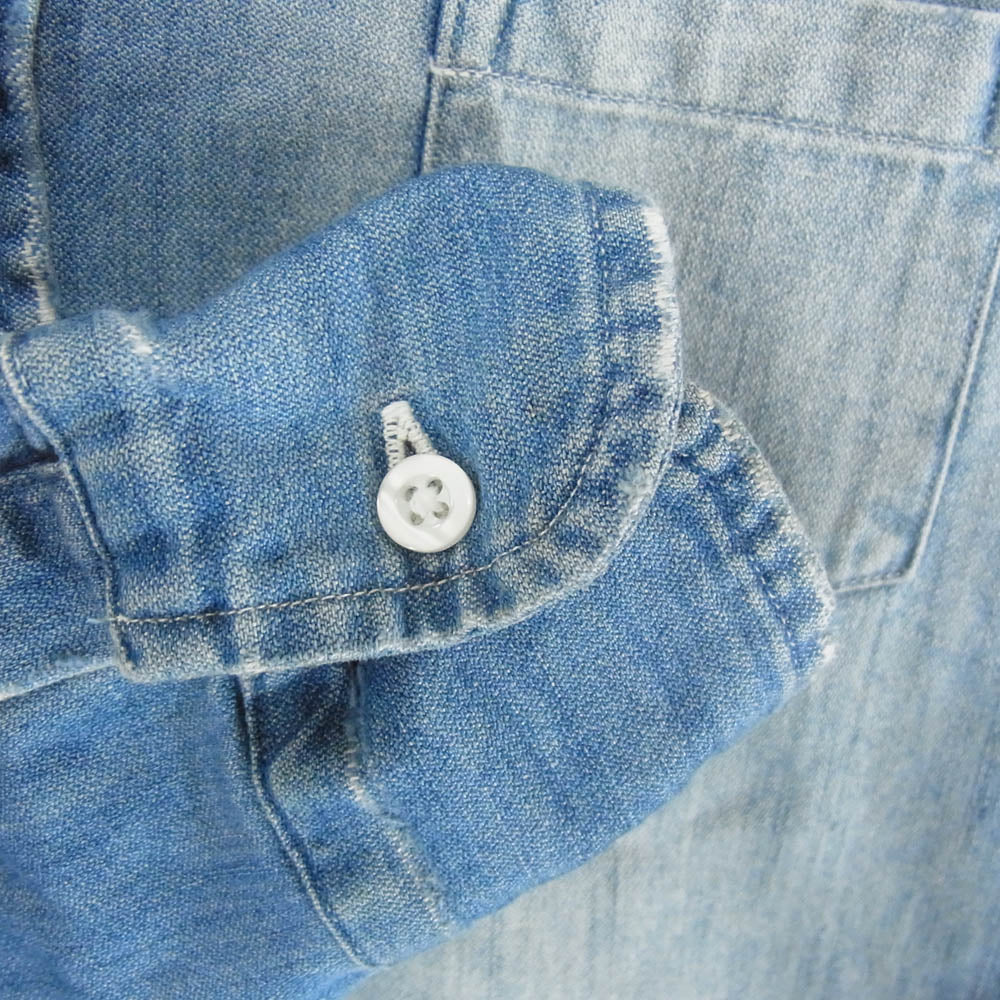 Frank&Eileen フランクアンドアイリーン 2810700196 EST 1947 USA製 サザビーリーグ EILEEN エイリーン デニム長袖 シャツ インディゴブルー系 XS【中古】