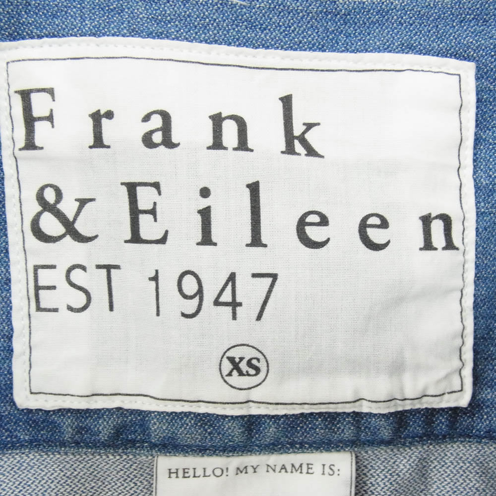 Frank&Eileen フランクアンドアイリーン 2810700196 EST 1947 USA製 サザビーリーグ EILEEN エイリーン デニム長袖 シャツ インディゴブルー系 XS【中古】