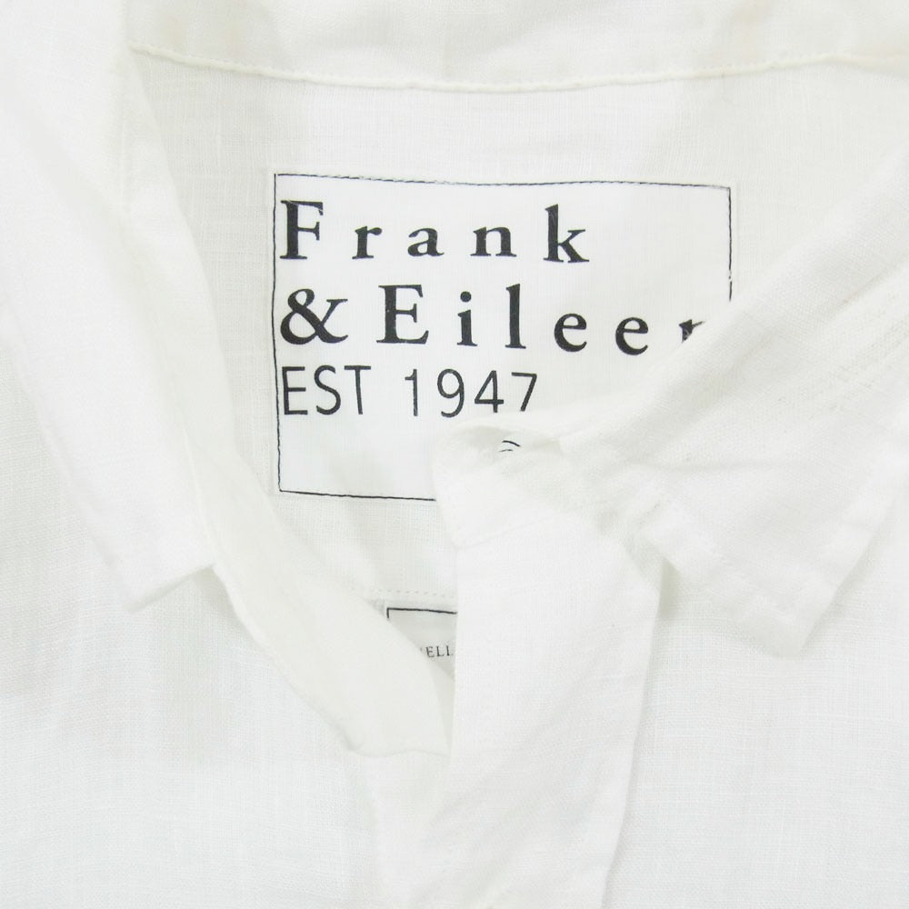 Frank&Eileen フランクアンドアイリーン 3520700043 EST 1947 JP LUKE LINEN イタリア製 日本別注 ルーク 麻 リネン 長袖 シャツ ホワイト系 S【中古】