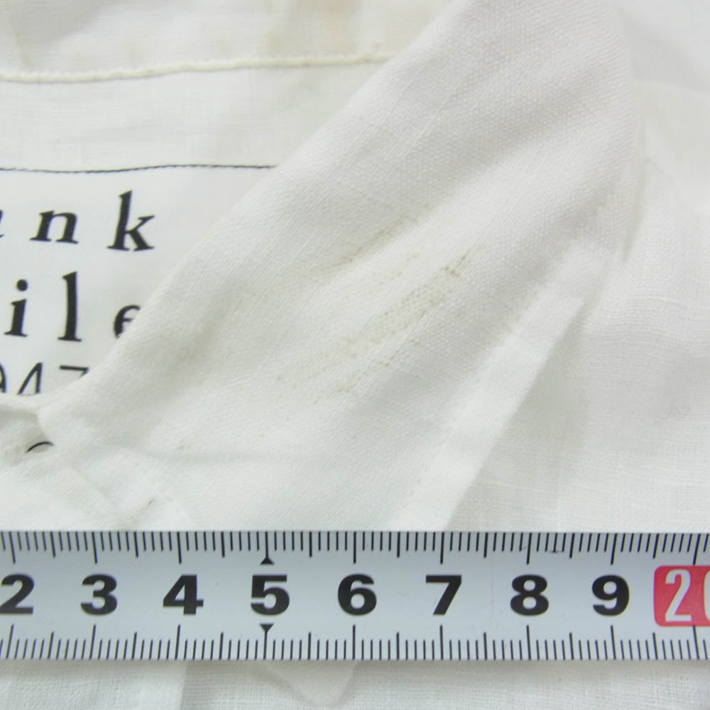 Frank&Eileen フランクアンドアイリーン 3520700043 EST 1947 JP LUKE LINEN イタリア製 日本別注 ルーク 麻 リネン 長袖 シャツ ホワイト系 S【中古】