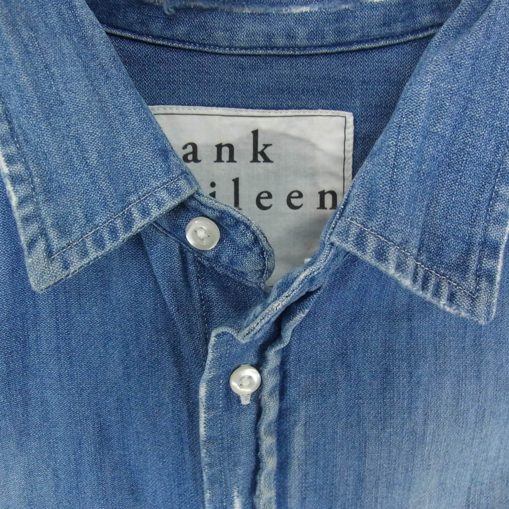 Frank&Eileen フランクアンドアイリーン 2720700135 EST 1947 USA製 サザビーリーグ LUKE ルーク デニム長袖 シャツ インディゴブルー系 S【中古】