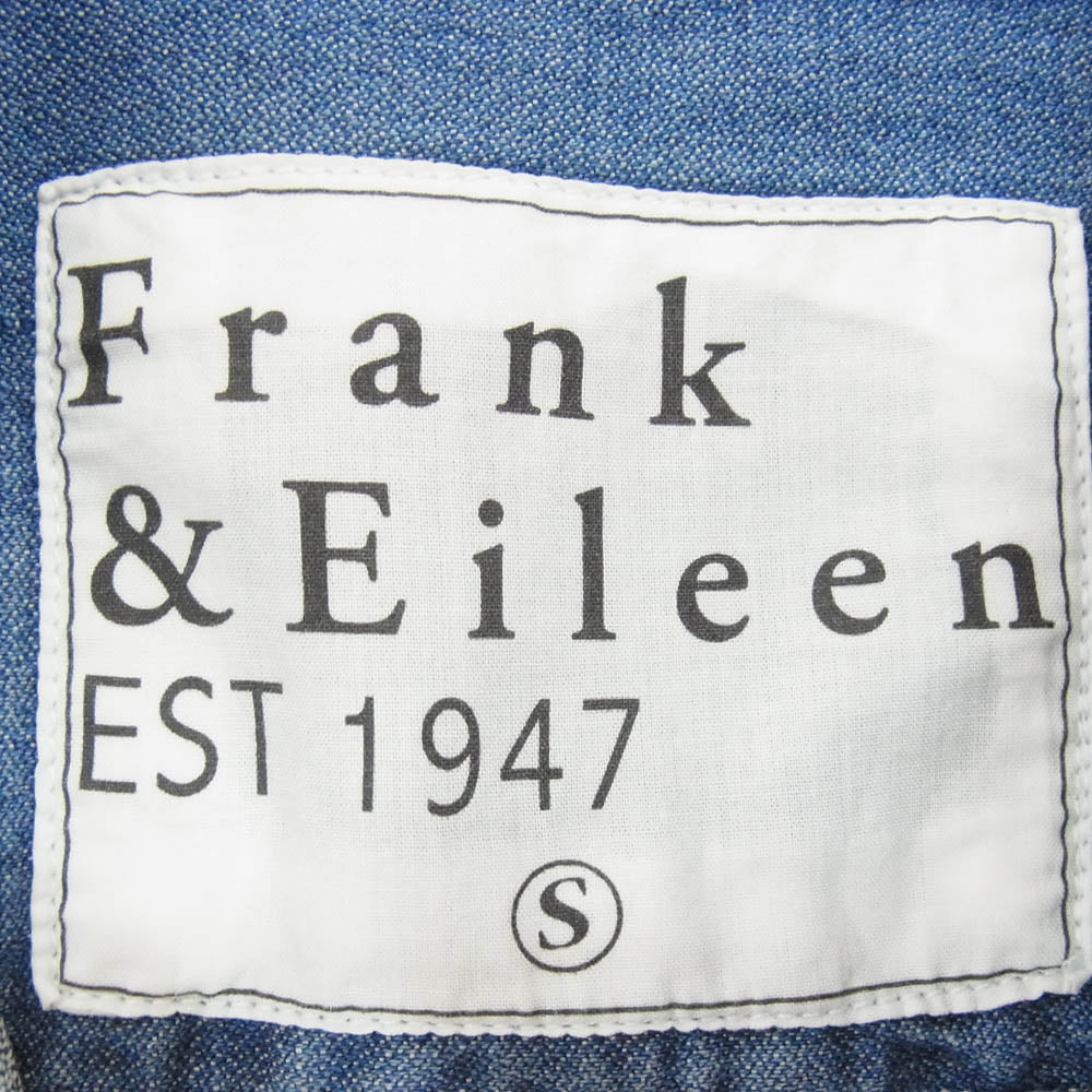 Frank&Eileen フランクアンドアイリーン 2720700135 EST 1947 USA製 サザビーリーグ LUKE ルーク デニム長袖 シャツ インディゴブルー系 S【中古】