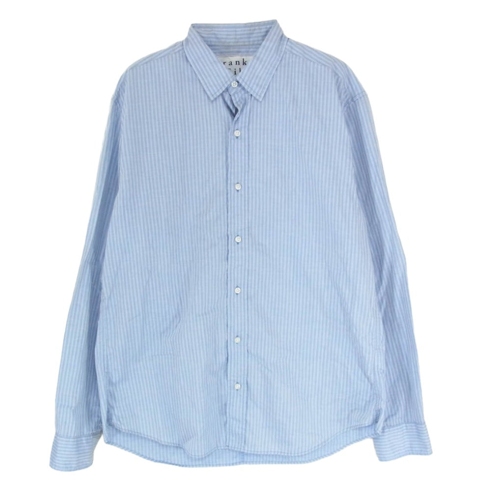 Frank&Eileen フランクアンドアイリーン 3520700022 EST 1947 FINBAR BBST フィンバー 長袖 ストライプ シャツ ブルー系 M【中古】