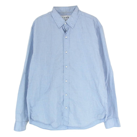 Frank&Eileen フランクアンドアイリーン 3520700022 EST 1947 FINBAR BBST フィンバー 長袖 ストライプ シャツ ブルー系 M【中古】