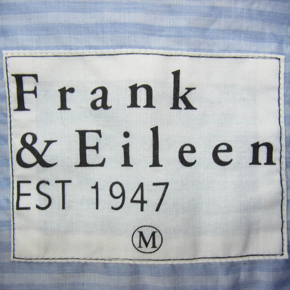 Frank&Eileen フランクアンドアイリーン 3520700022 EST 1947 FINBAR BBST フィンバー 長袖 ストライプ シャツ ブルー系 M【中古】