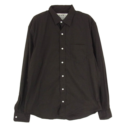 Frank&Eileen フランクアンドアイリーン 3520700114 EST 1947 LUKE LIGHT POPLIN ルーク ライト ポプリン 長袖 シャツ ブラウン系 M【中古】