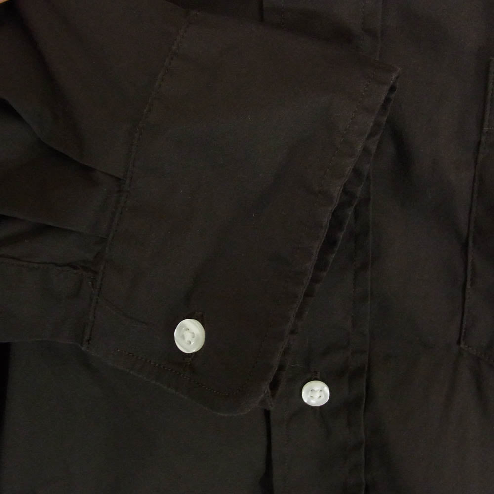 Frank&Eileen フランクアンドアイリーン 3520700114 EST 1947 LUKE LIGHT POPLIN ルーク ライト ポプリン 長袖 シャツ ブラウン系 M【中古】