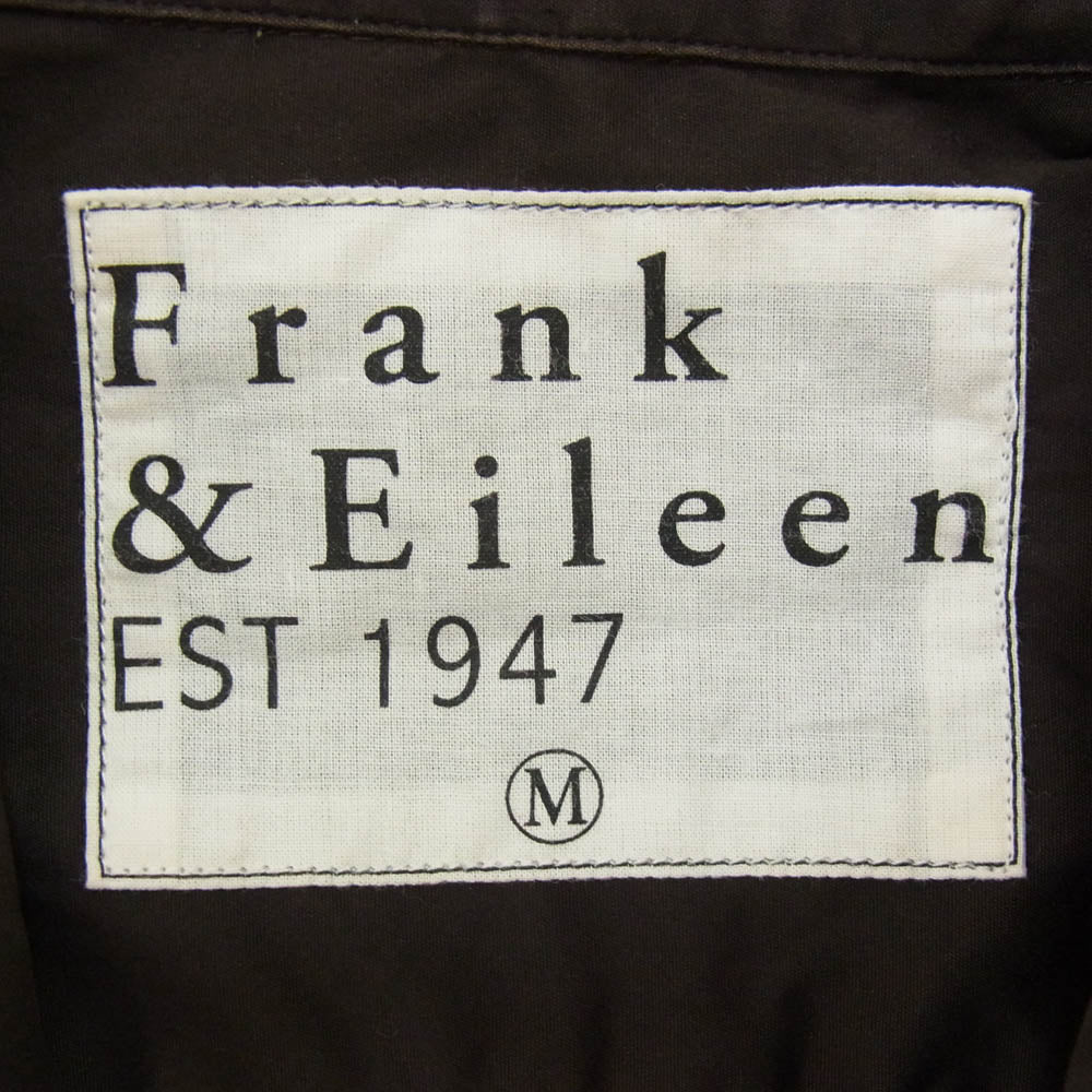 Frank&Eileen フランクアンドアイリーン 3520700114 EST 1947 LUKE LIGHT POPLIN ルーク ライト ポプリン 長袖 シャツ ブラウン系 M【中古】