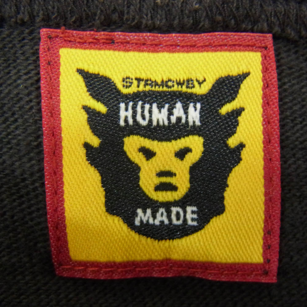 HUMAN MADE ヒューマンメイド FLYING DUCK T-SHIRT フライング ダック コットンスラブ生地 半袖 Tシャツ L ブラック系 L【中古】