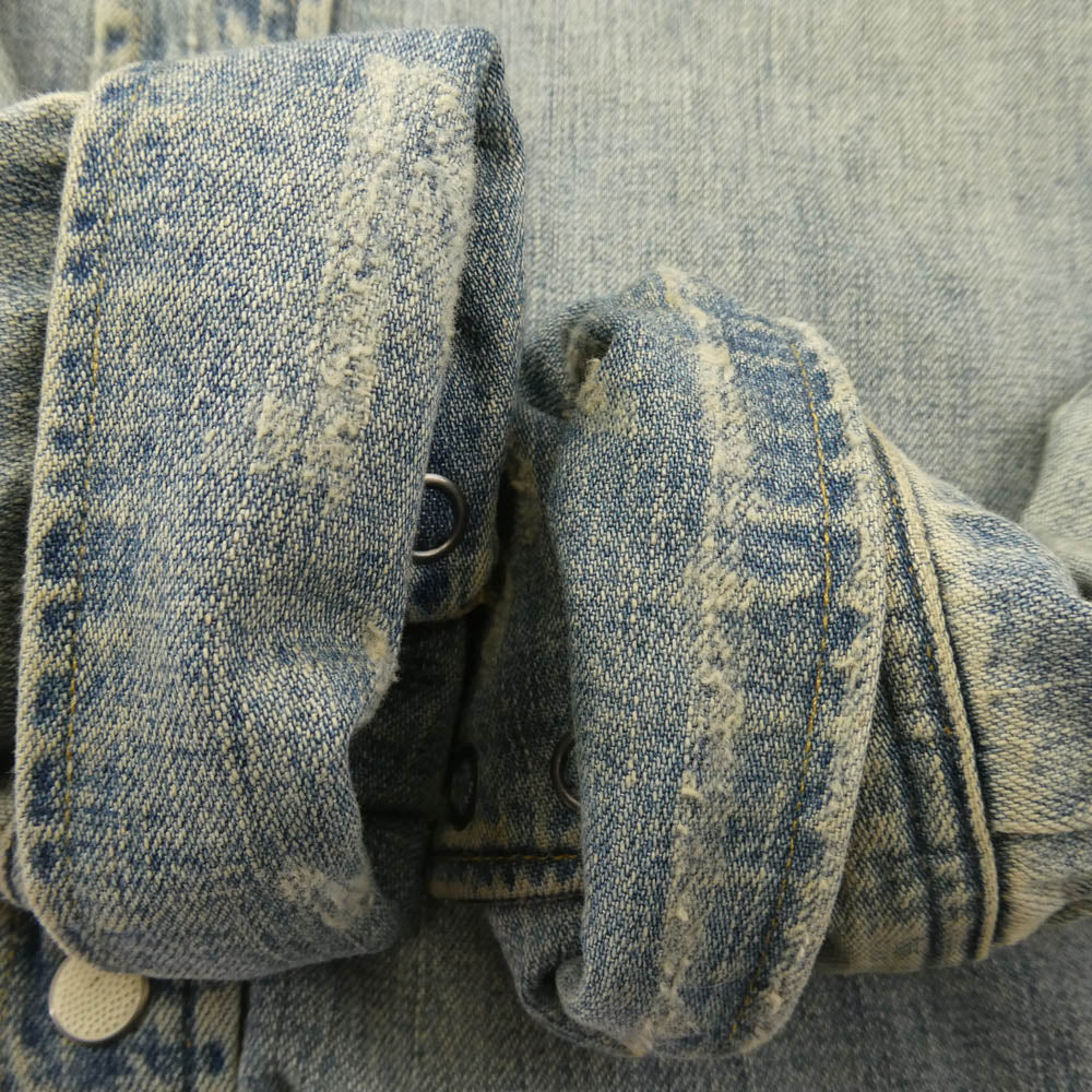 RRL ダブルアールエル Denim Western Shirt リペア ダメージ 加工