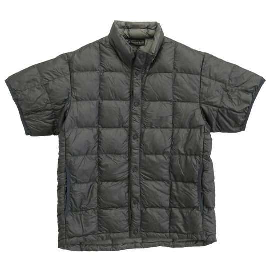 mont-bell モンベル 1101288 ウルトラライト ダウンインナー ハーフスリーブ ジャケット 半袖 シャツ グレー系 XS【中古】