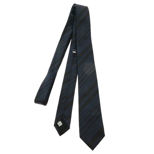 DIOR HOMME ディオールオム シルク ネクタイ ブラック系 ネイビー系【中古】