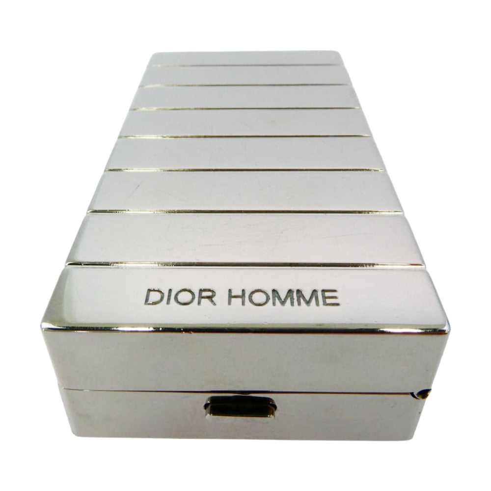 DIOR HOMME ディオールオム ロゴ シガレットケース シルバー系【中古】