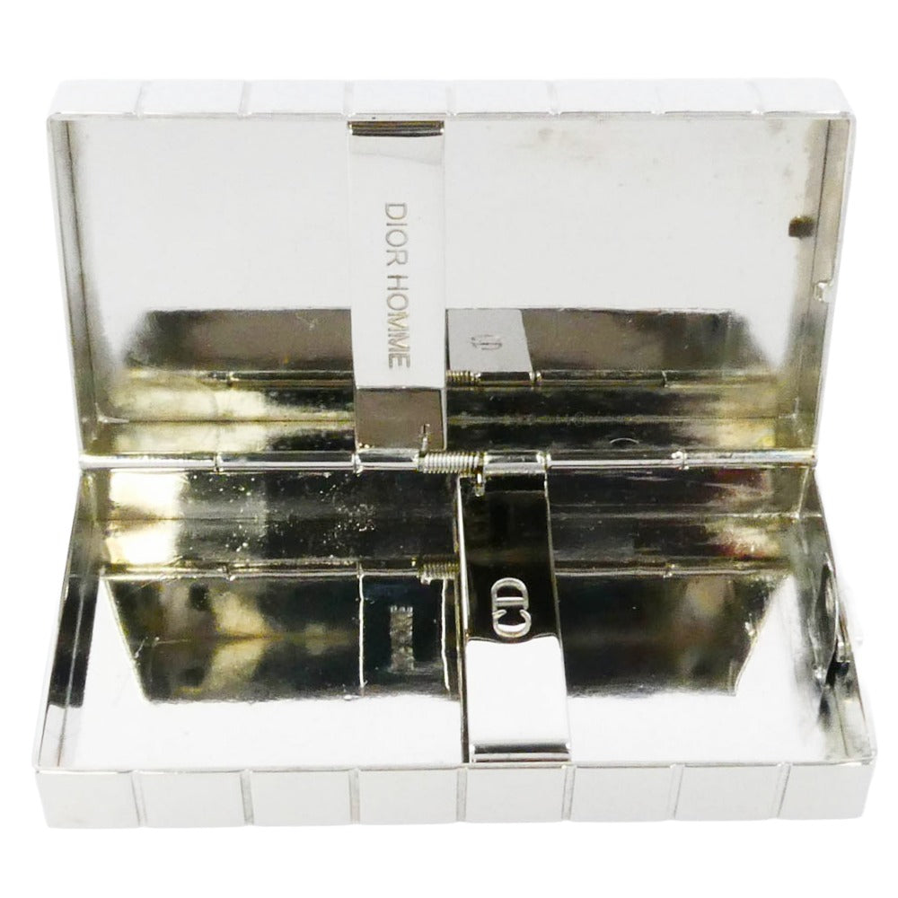 DIOR HOMME ディオールオム ロゴ シガレットケース シルバー系【中古】
