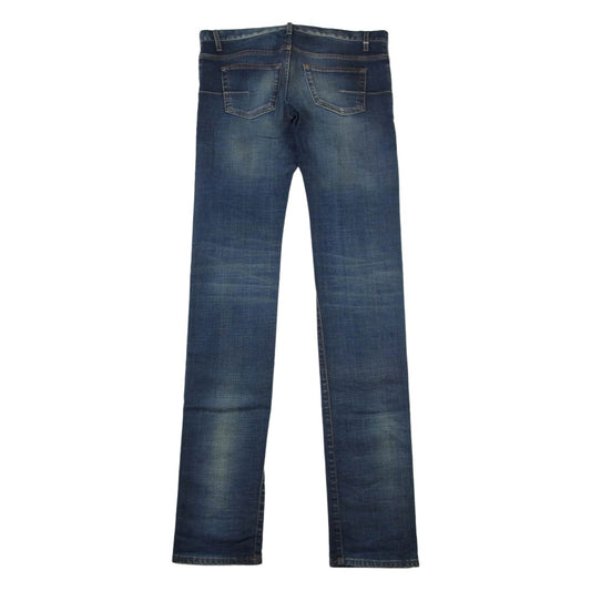 DIOR HOMME ディオールオム ボタンフライ ダメージ ウォッシュド スキニー デニム パンツ インディゴブルー系 32【中古】