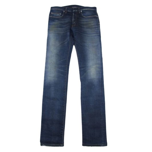 DIOR HOMME ディオールオム 11SS 163D007TX995 JAKE ジェイク ウォッシュド スキニー デニム パンツ インディゴブルー系 29【中古】