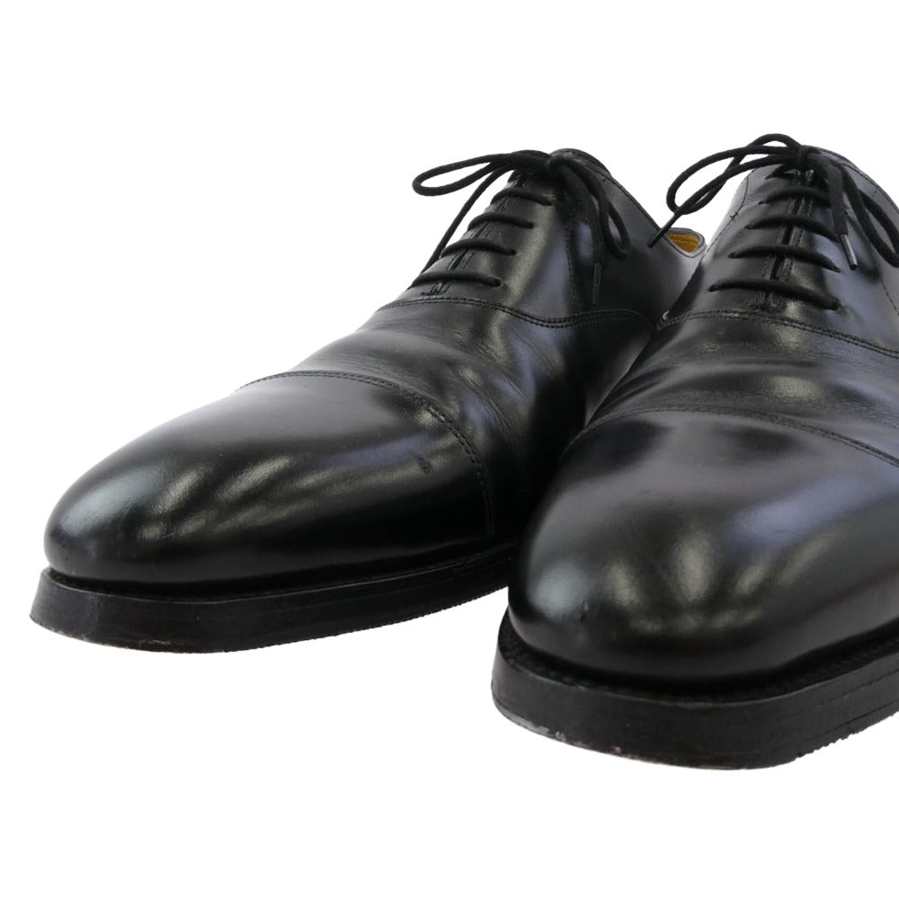 John Lobb ジョンロブ CITY II シティ2 ストレートチップ レースアップ レザー ドレス シューズ ブラック系 9.5【中古】