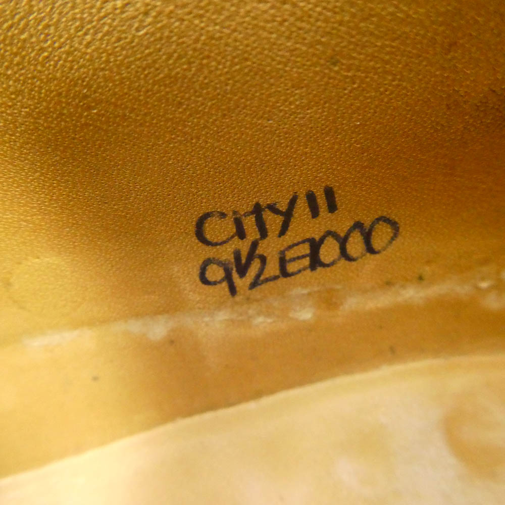 John Lobb ジョンロブ CITY II シティ2 ストレートチップ レースアップ レザー ドレス シューズ ブラック系 9.5【中古】