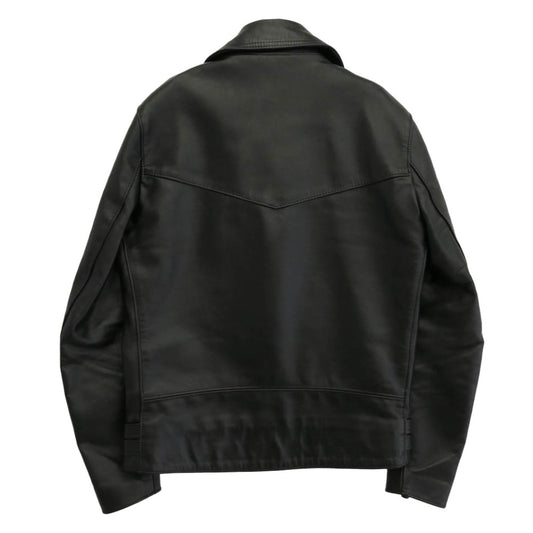 Lewis Leathers ルイスレザー Lightning REAL HIDE ライトニング タイトフィット 裏地タータンチェック レザー ライダース ジャケット ブラック系 38【中古】