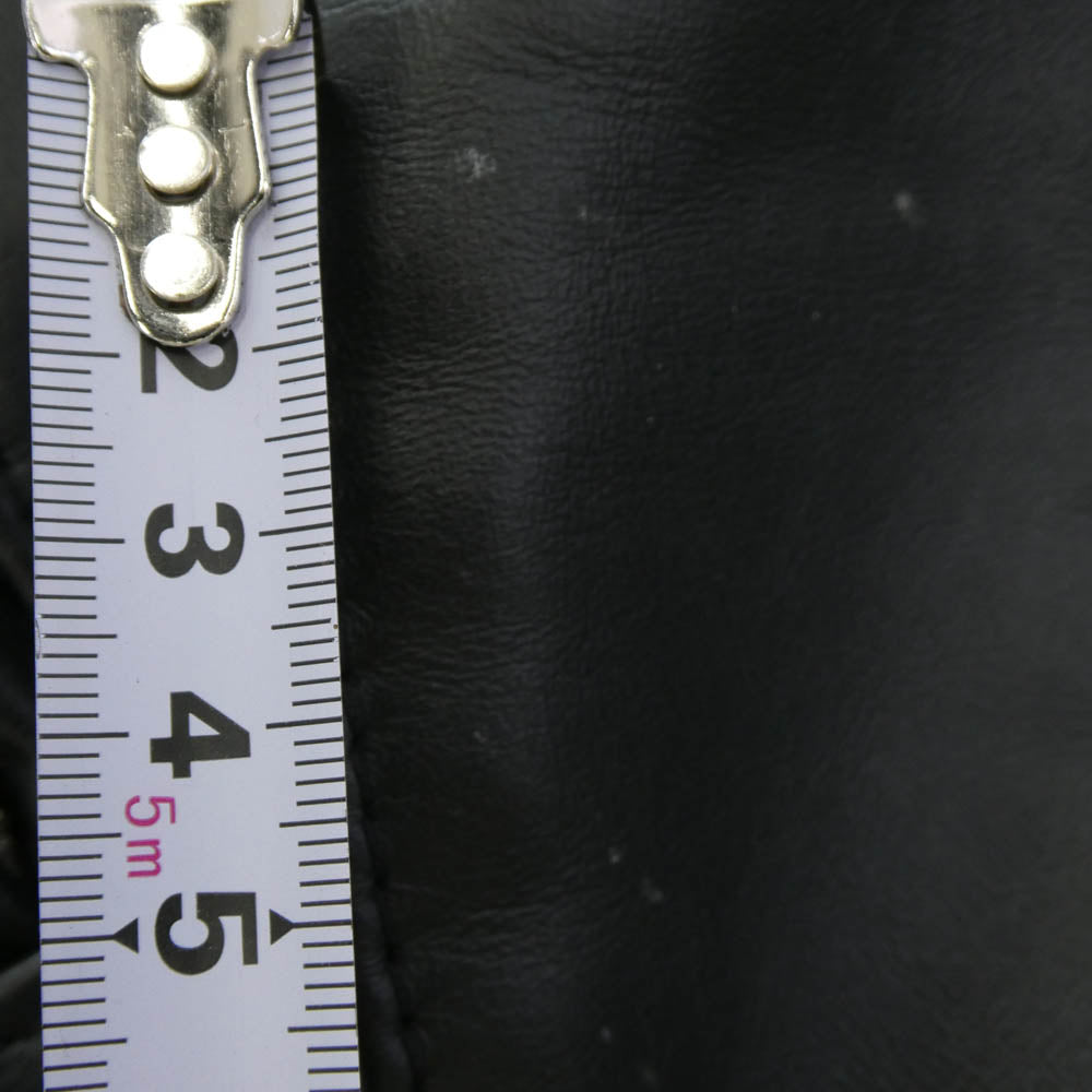 Lewis Leathers ルイスレザー Lightning REAL HIDE ライトニング タイトフィット 裏地タータンチェック レザー ライダース ジャケット ブラック系 38【中古】