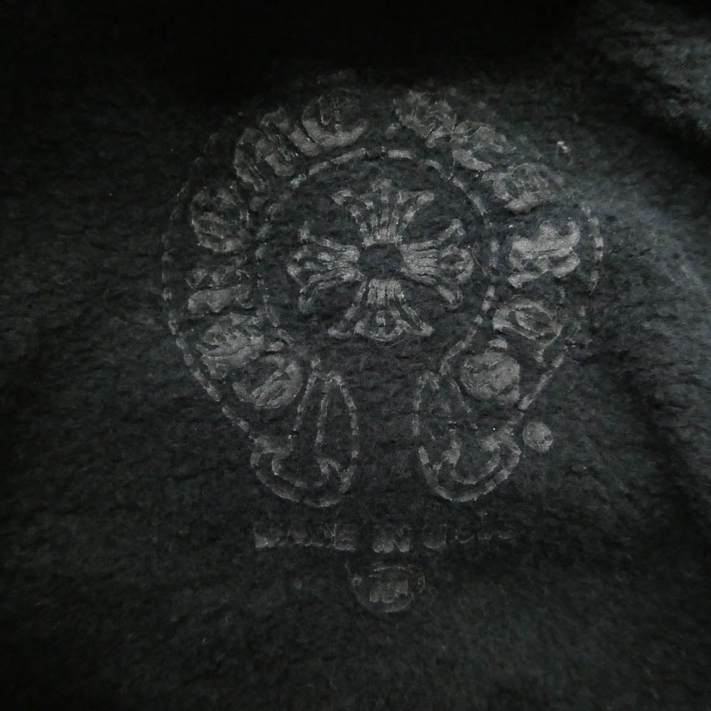CHROME HEARTS クロムハーツ（原本無） SWTSHRT PLVR ブラウンレター プリント プルオーバー フーディ パーカー ブラック系 M【中古】