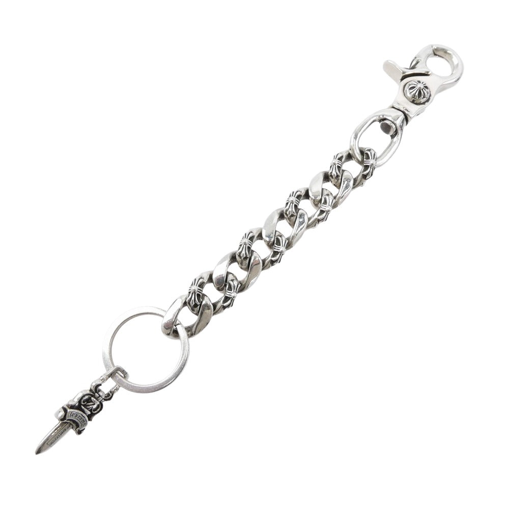 CHROME HEARTS クロムハーツ（原本無） CLP CHN FANCY-L ロング ファンシーリンク ダガー キーチェーン シルバー系【中古】